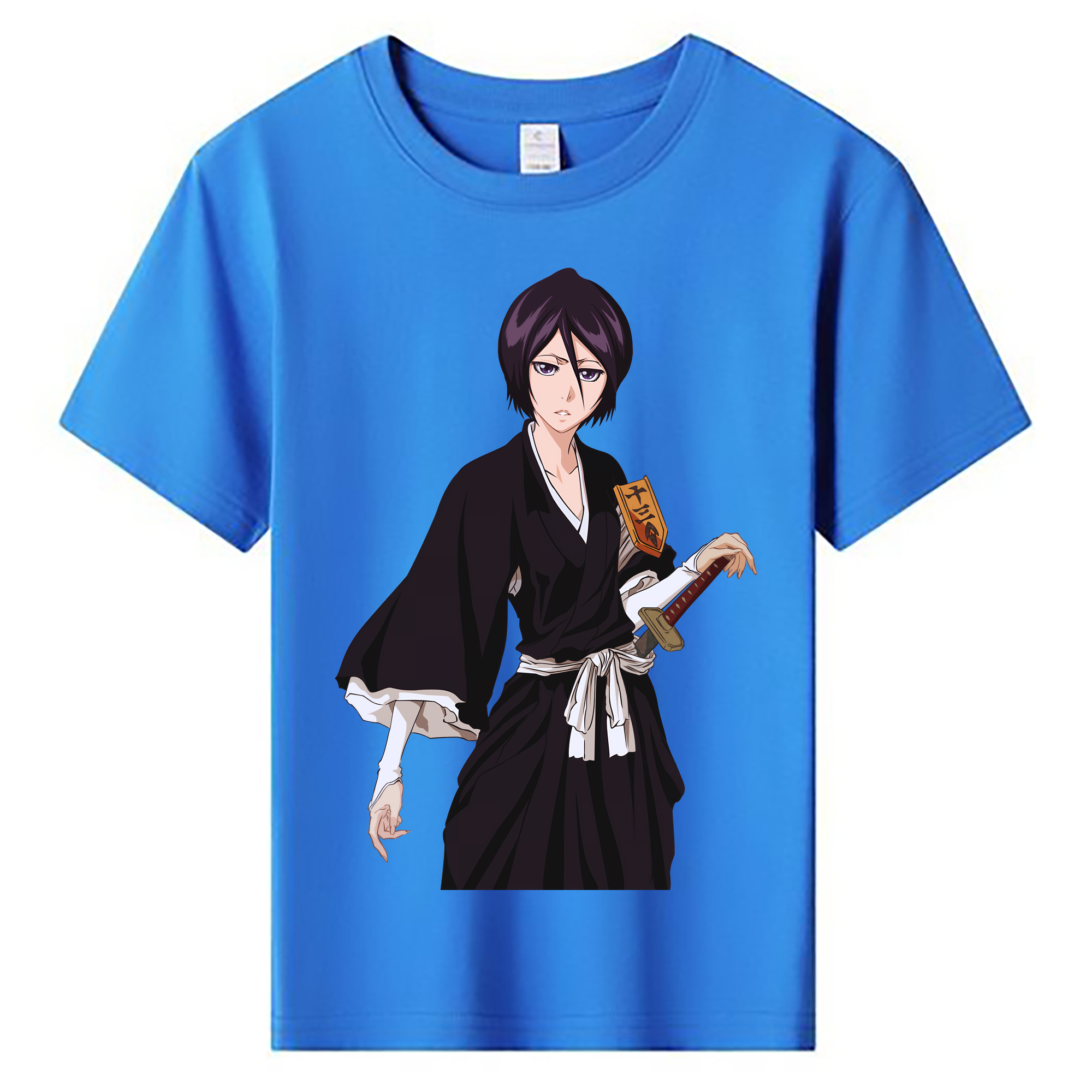 （画像用） ブリーチ 朽木ルキア BLEACH Kuchiki Rukia 綿100％キッズTシャツ（フロントプリント）